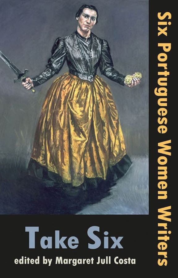 Paula Rega painting showing a woman in 19th century Portuguese dress holding a sword